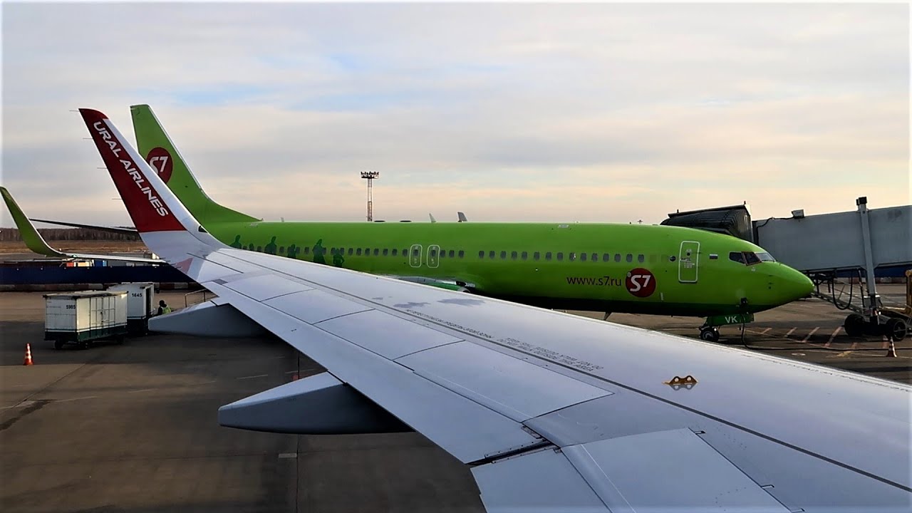Посадка в Домодедово А320neo Уральские авиалинии