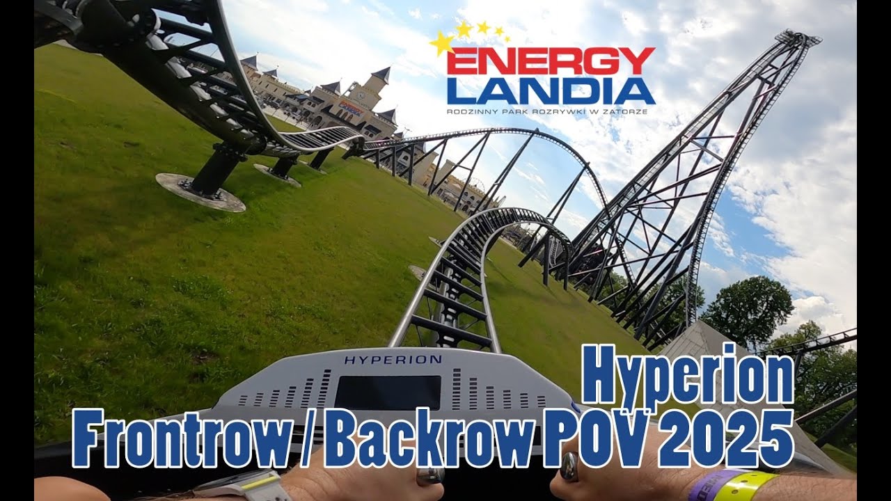 Hyperion - Onride 2025 - Frontrow / Backrow in spektakulärem Intamin Hypercoaster im Energylandia