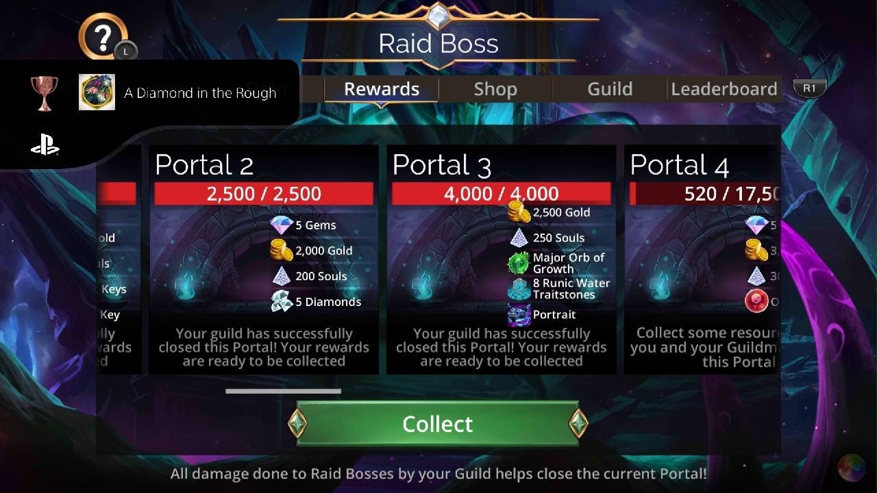 Gems of War ~ A Diamond in the Rough Trophy
