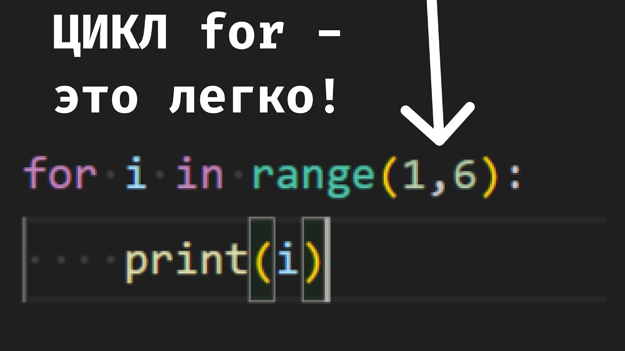 ЦИКЛ for в Python - ЭТО ЛЕГКО!