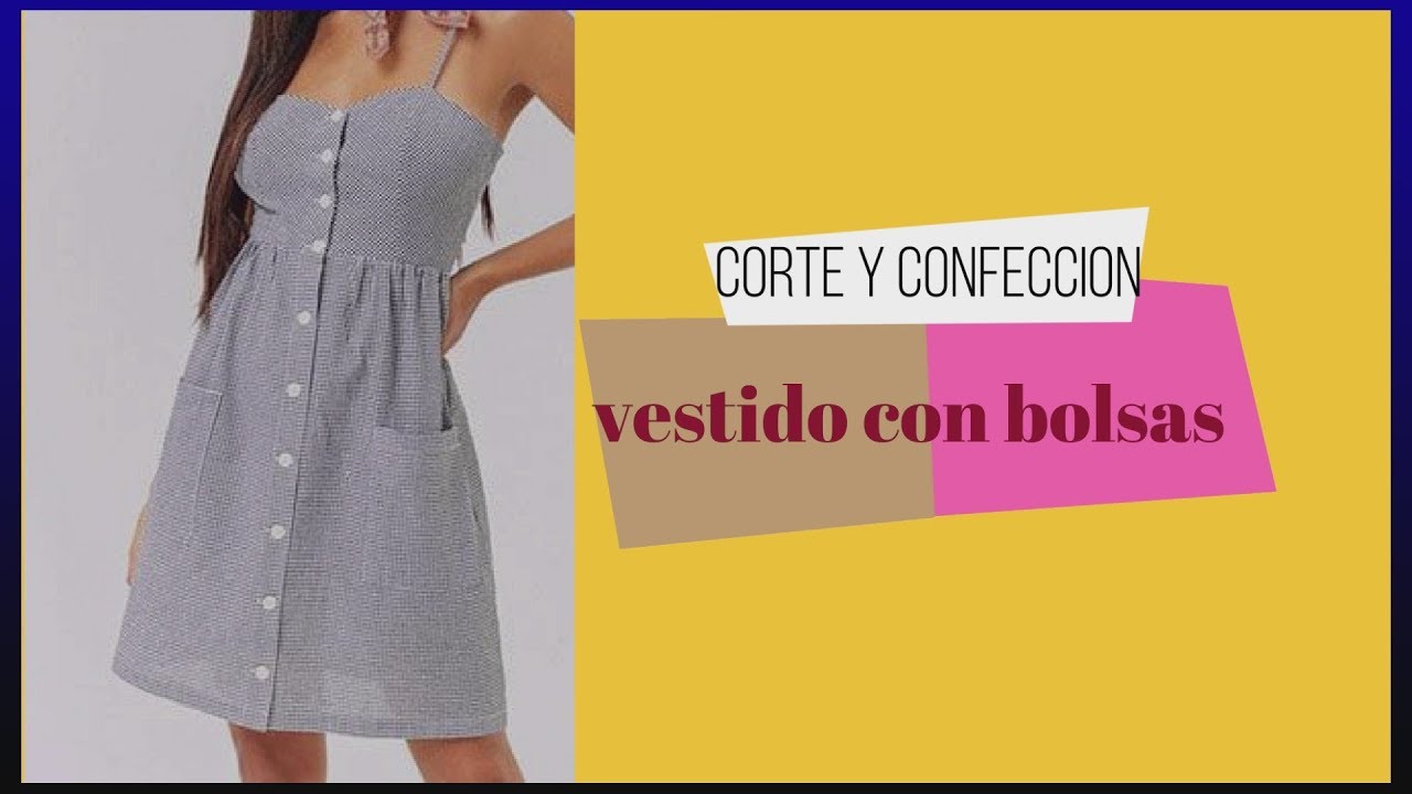 Vestido Con Bolsas Y Botones