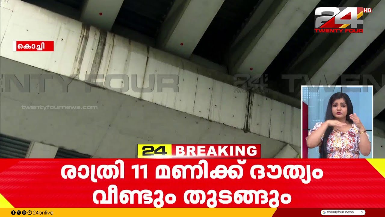 മെട്രോ പില്ലറിൽ കുടുങ്ങിയ പൂച്ചയെ രക്ഷപ്പെടുത്താൻ ഉള്ള ദൗത്യം രാത്രിയിലേക്ക് മാറ്റി | Cat Rescue