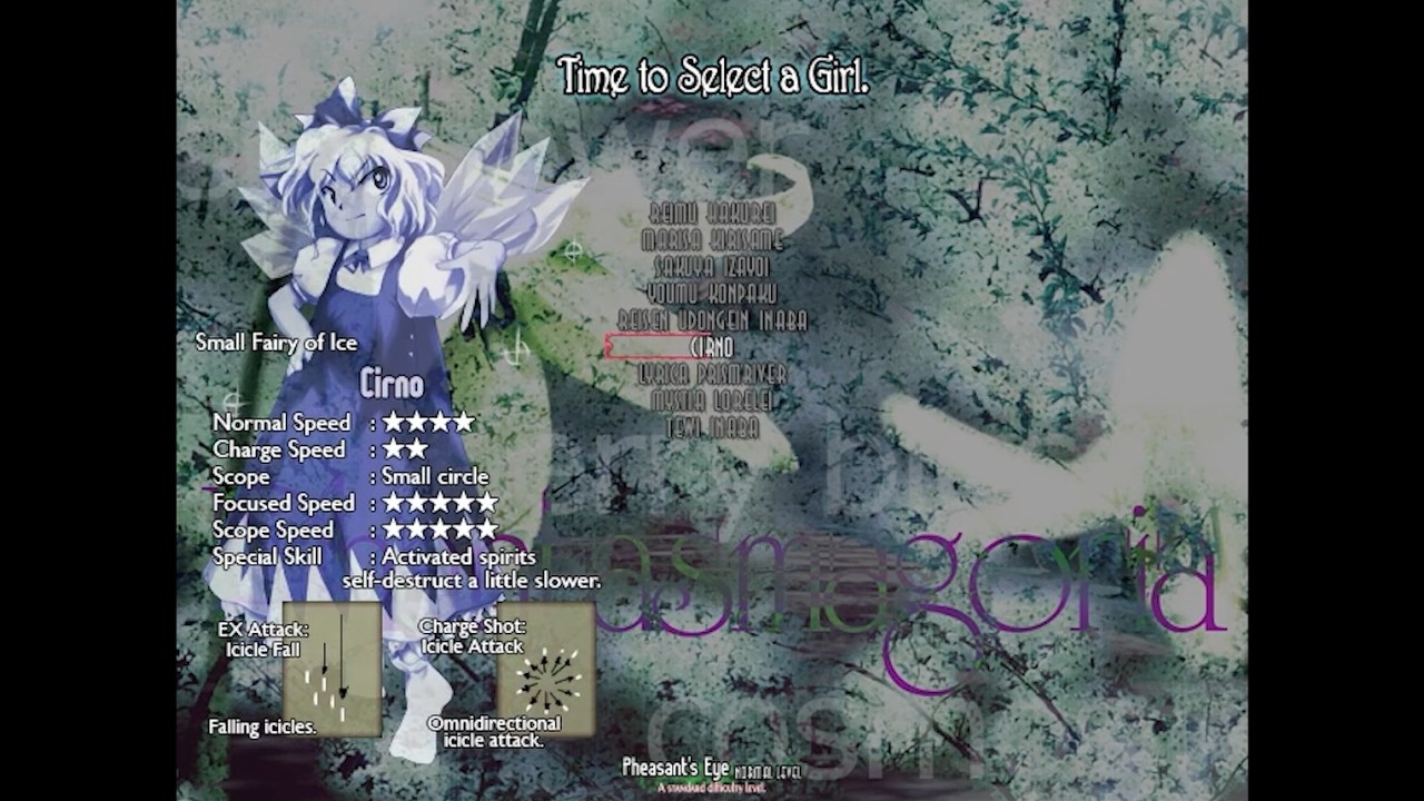 Touhou 9 || Phantasmagoria of Flover View || Normal || 2cc || Cirno
