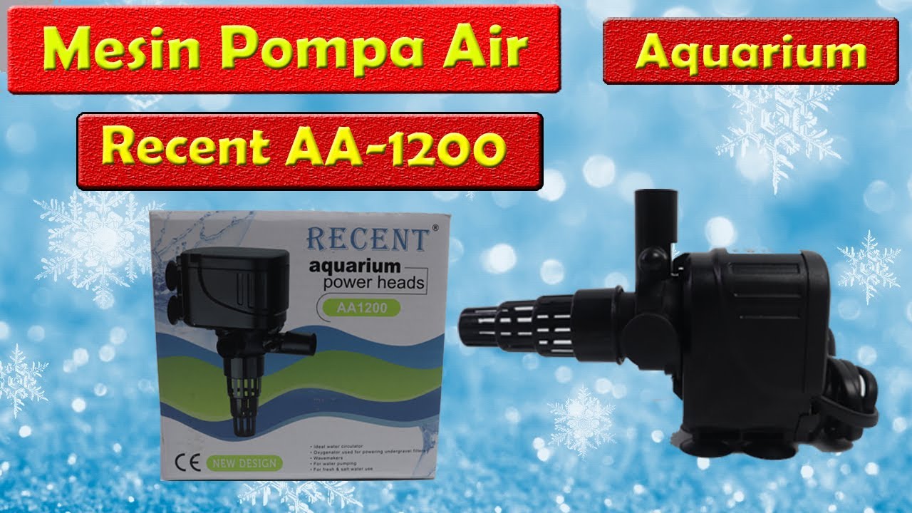 Review Mesin Pompa Air Aquarium Recent AA 1200