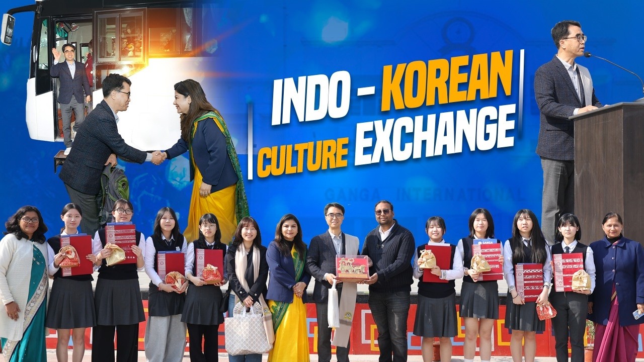 Indo&ndash;Korean Cultural Exchange at Ganga International School