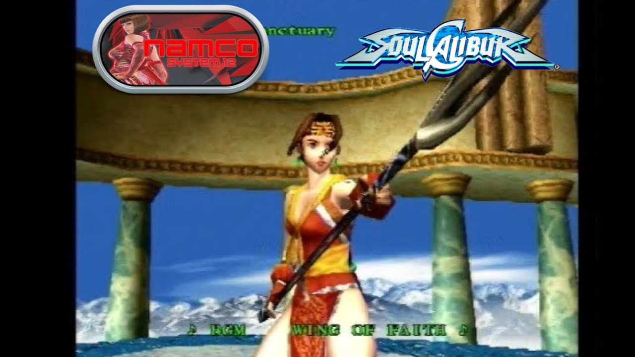 Soul Calibur Arcade version Namco System 12 Sung Mina Gameplay 4K