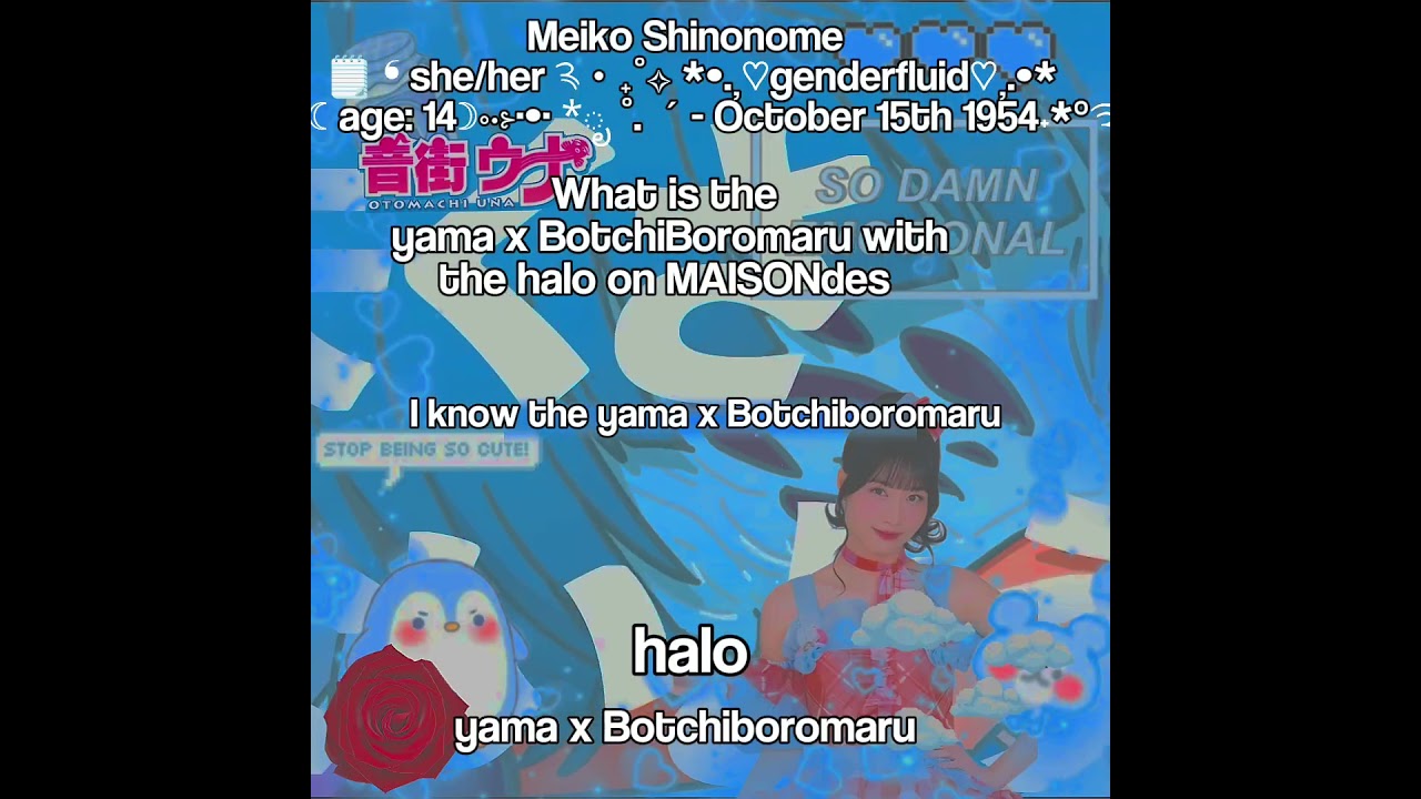 #yama #botchiboromaru #maisondes #halo #utaite @S_Yangofficial,@たいやきK