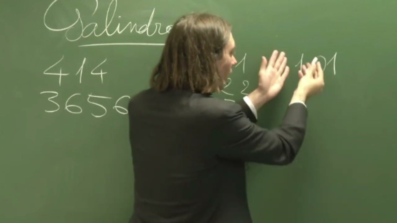 C. Villani exercice de math&eacute;matiques sur les Palindromes - partie 1