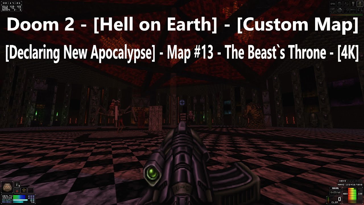 Project Brutality 3.0 - Doom 2 - [Declaring New Apocalypse] - Map #13 - The Beast`s Throne - [4K]