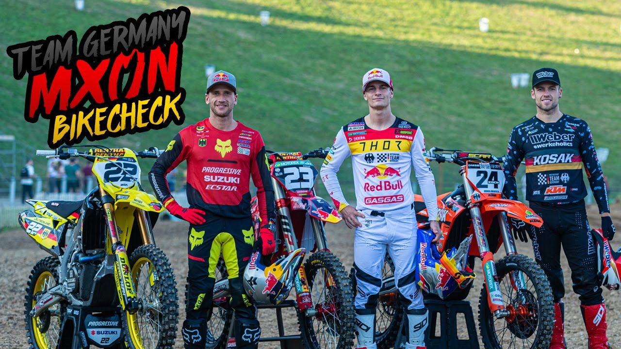 MXoN Ernée 2023: Team Germany Bikes & Gear - Ken Roczen, Simon Längenfelder und Tom Koch
