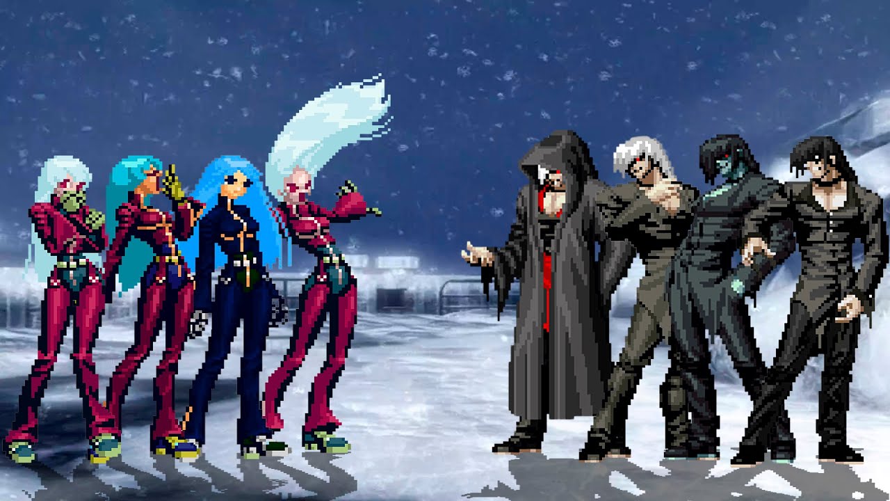 [KOF Mugen] Команда Kula Diamond против команды Element