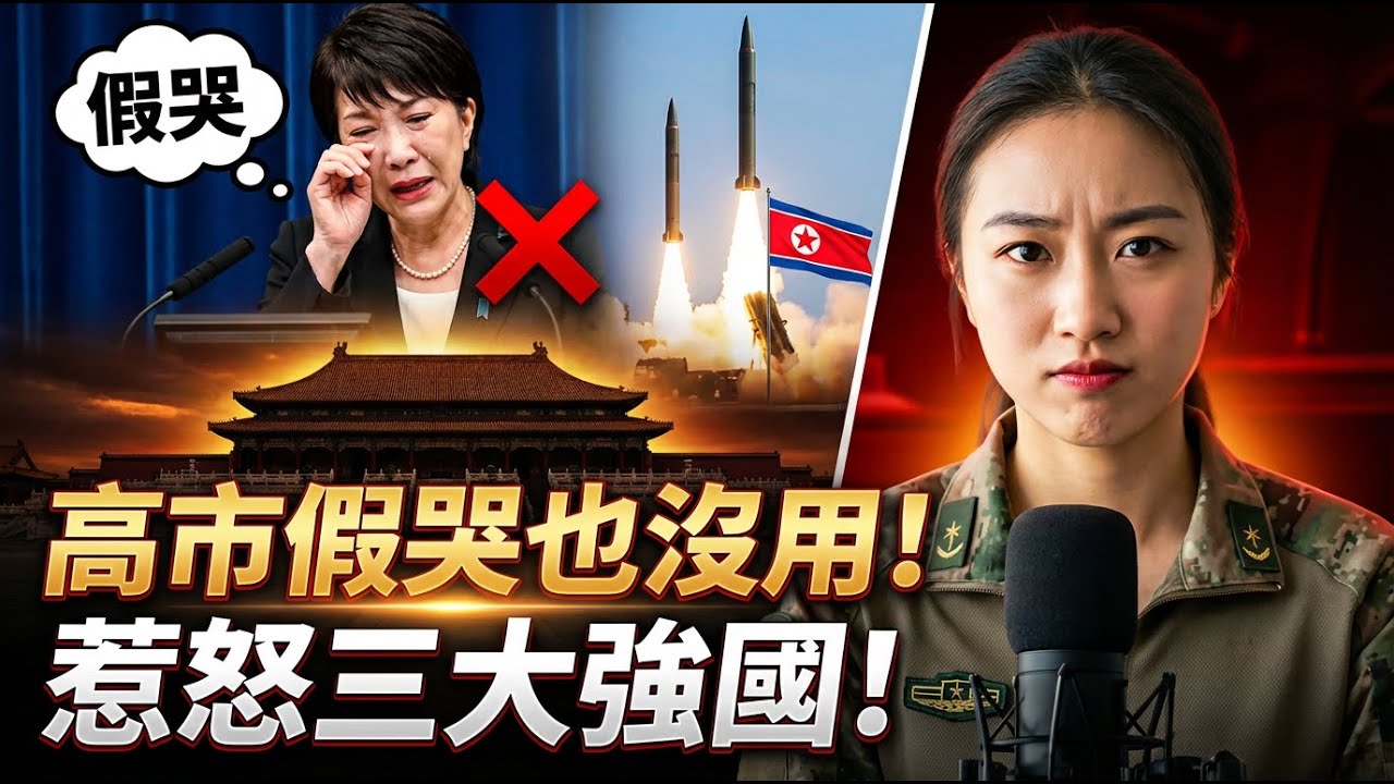 高市當眾痛哭求選票！朝鮮兩枚導彈騎臉，北京這一招更絕！