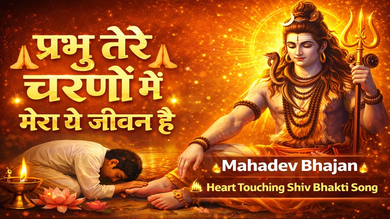 प्रभु तेरे चरणों में मेरा ये जीवन है 🙏 | Shiv Bhajan | Heart Touching Bhakti Song | Mahadev Bhajan