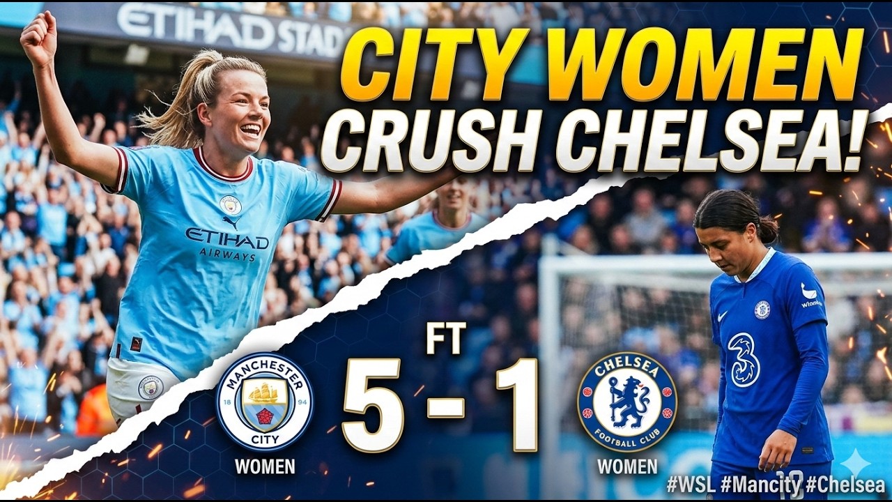 Total Destruction: Man City Put 5 Past Chelsea!/Manchester City vs Chelsea _ Barclays WSL/1-2-2026
