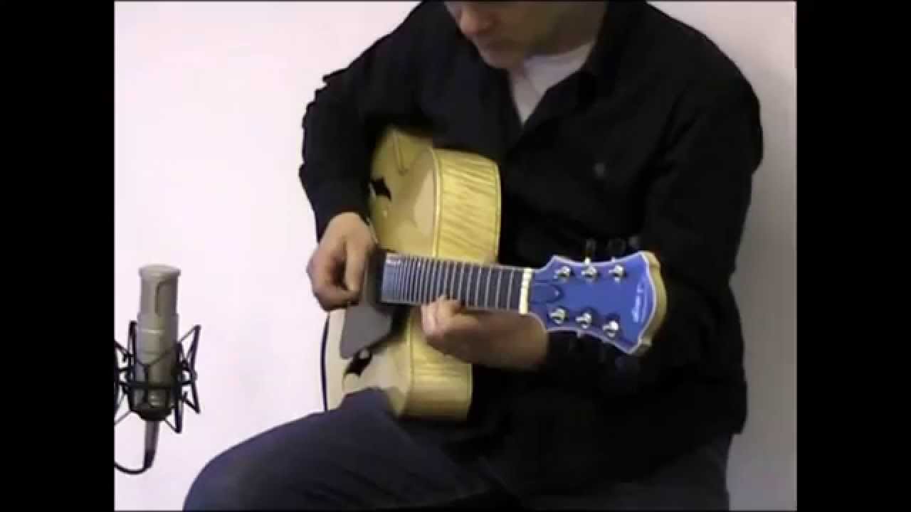 Matt Otten in Frans Elferink's guitar workshop: Introducing a new archtop guitar