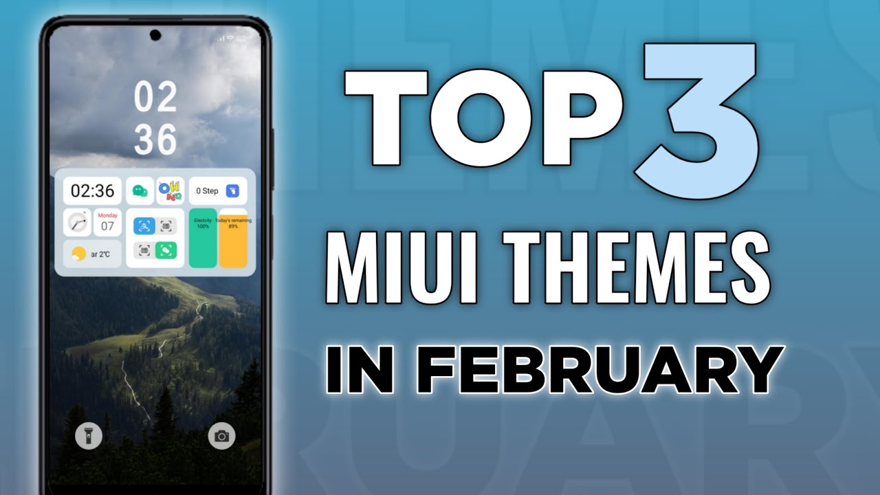 Top 3 Miui Themes in February 2022 For Miui 12/12.5 | Best Miui Themes in 2022