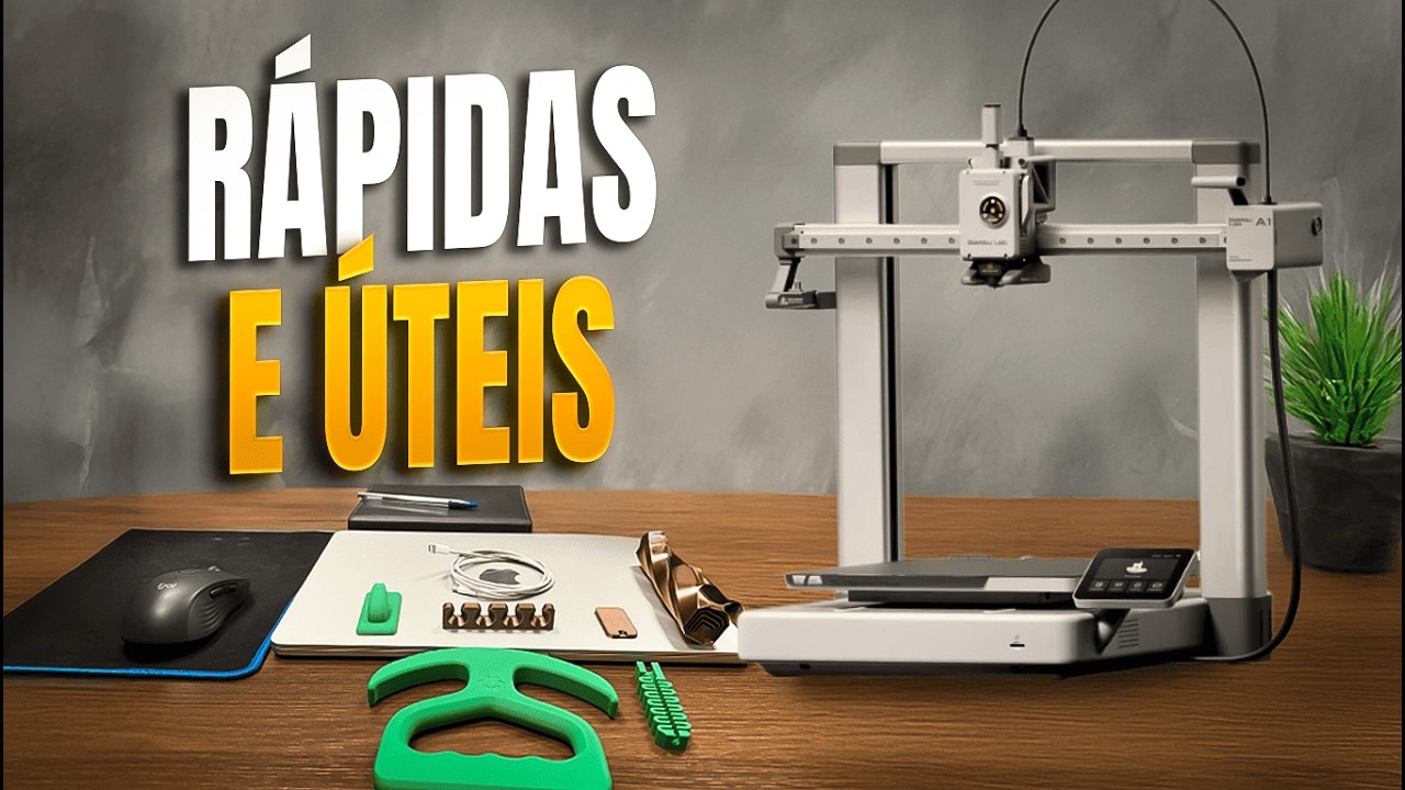 IMPRESS&Otilde;ES 3D &Uacute;TEIS em MENOS de 1 HORA! ⏱️