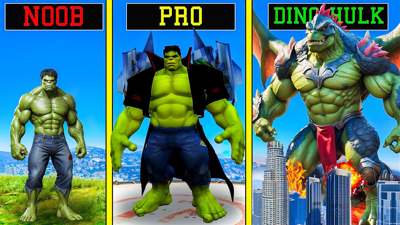 HULK কে আপগ্রেড করলাম DINO HULK এ ! GTA 5