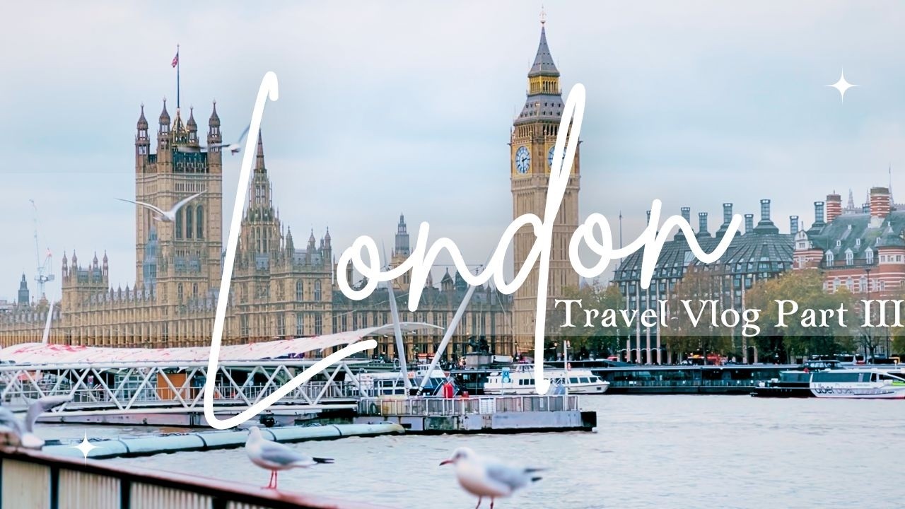 Last Day in London 🇬🇧 ✨ River Thames Christmas Market 🎄, Big Ben, London Eye & British Food 🥧✨