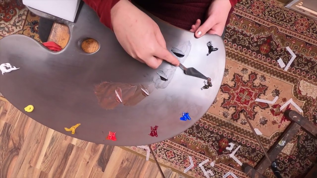 Palette Mixing - How to mix an Extended Palette with Oil Paint.