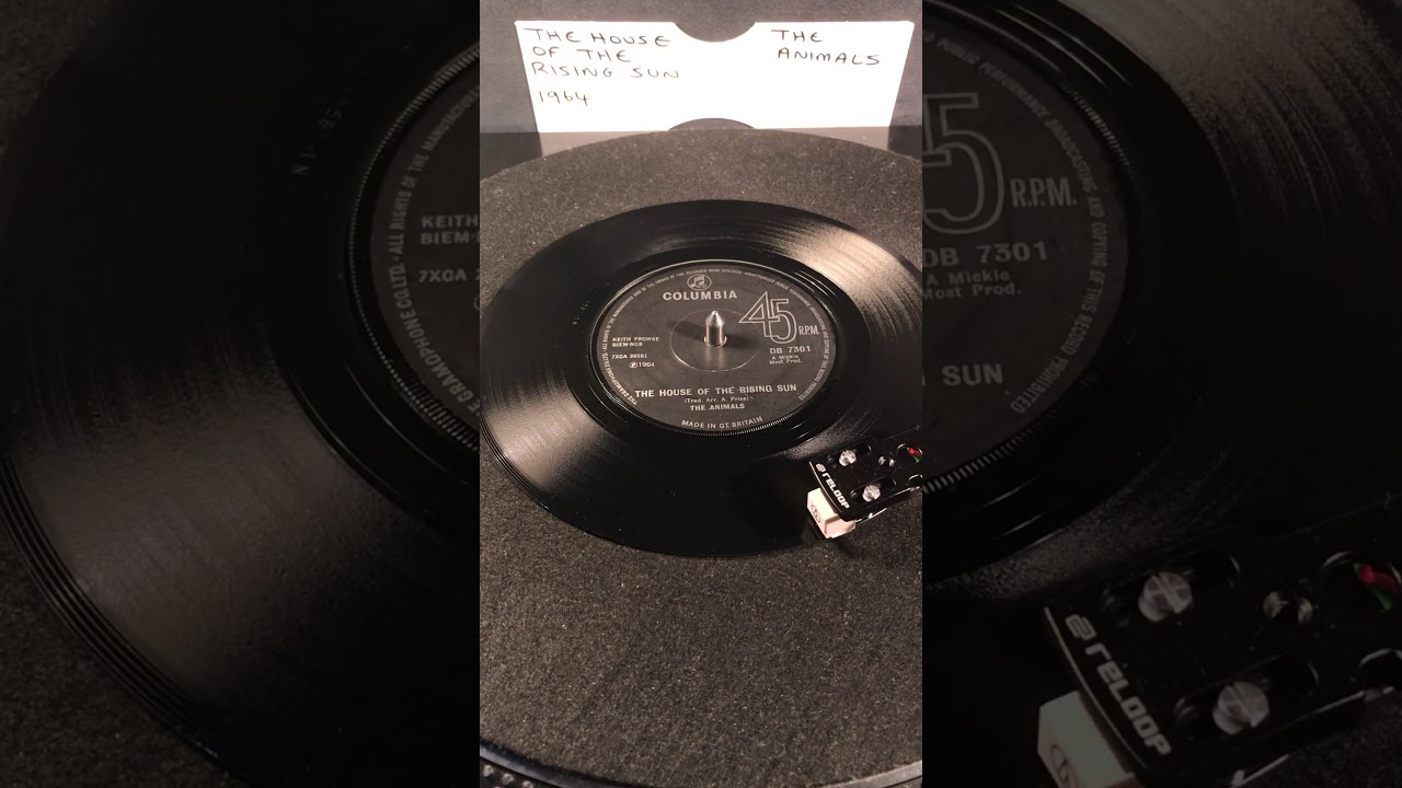 The Animals - The House Of The Rising Sun ( Vinyl 45 ) From 1964 .