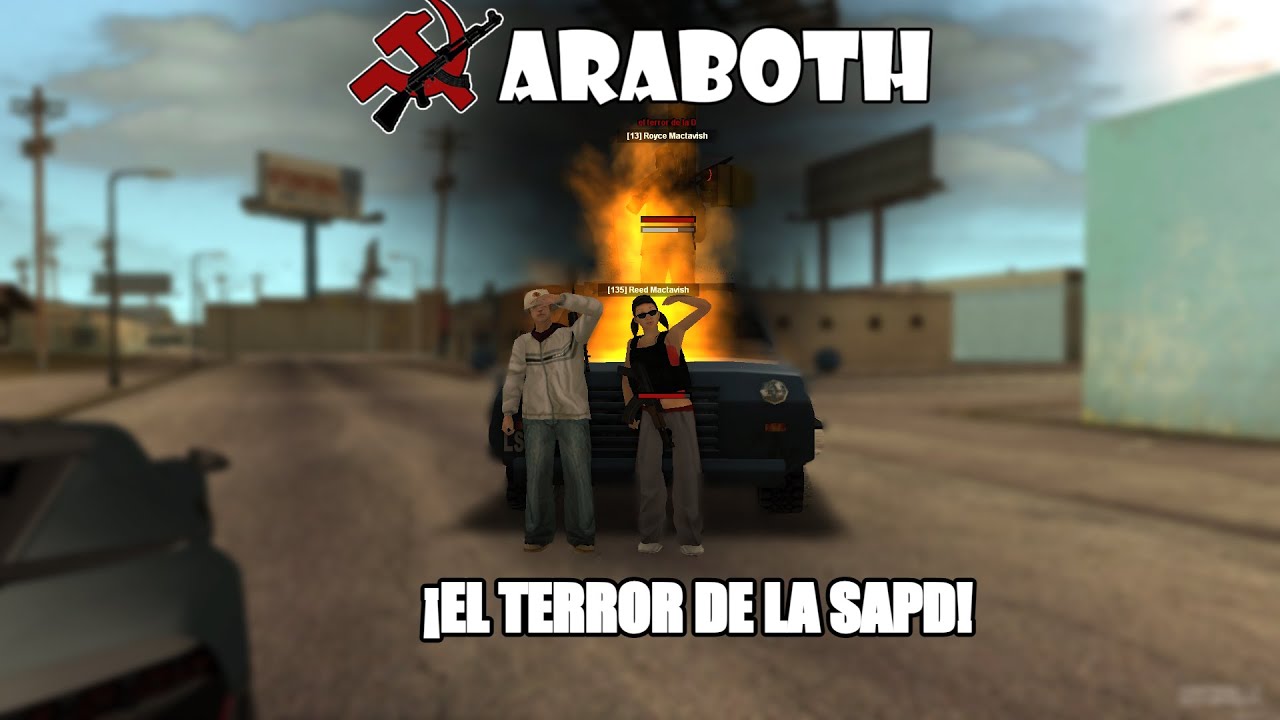 Nos persigue toda la policía de Araboth Roleplay.