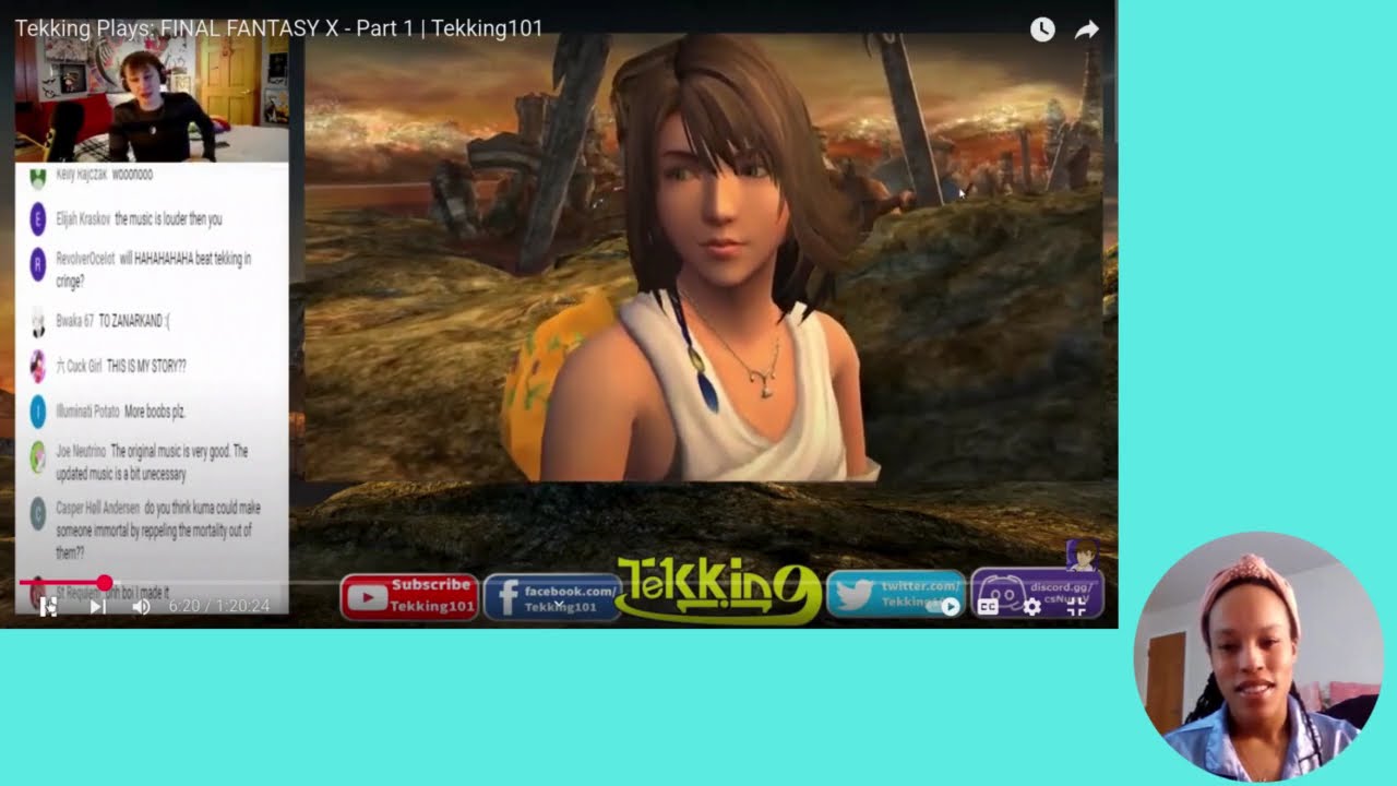 MY REACTION VIDEO OF- Tekking101 Final Fantasy X PT.1
