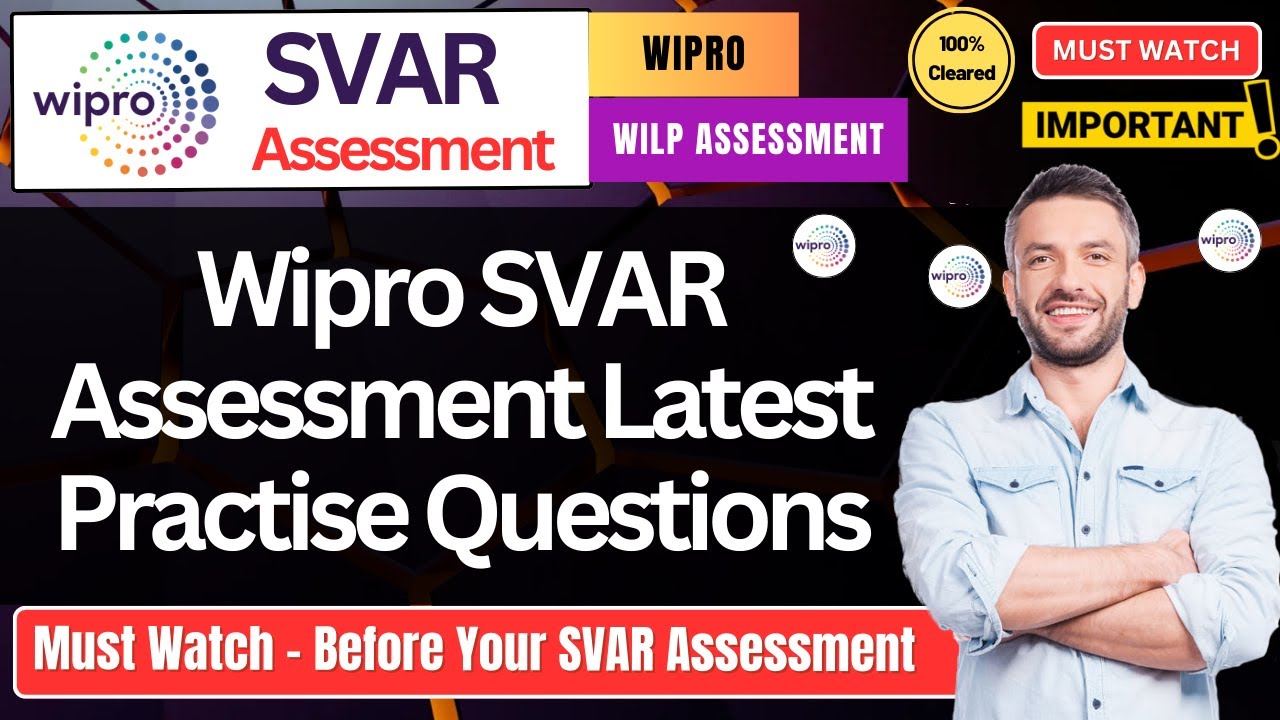 🔥 Wipro WILP SVAR Assessment Questions | Actual Practice Questions, Live Test | Wipro Hiring Drive
