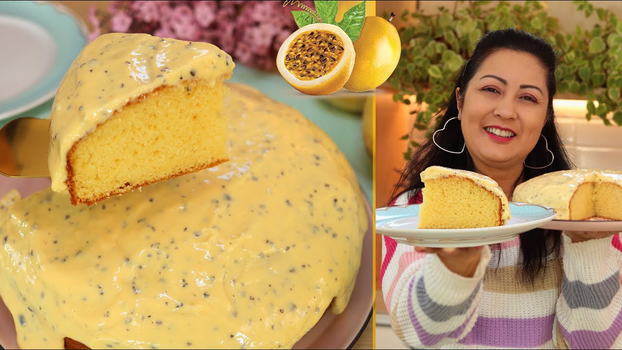 O SEGREDO PARA FAZER O MELHOR BOLO DE MARACUJÁ DE MASSA FOFINHA E COBERTURA CREMOSA-DIKA DA NAKA