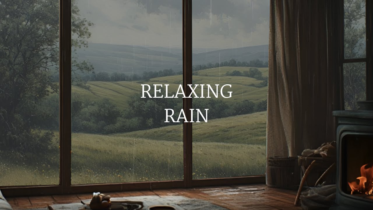 🌧️ Casa en el Campo con sonido de Lluvia y Chimenea Crepitante 🔥 | Elimina Ansiedad y Relájate