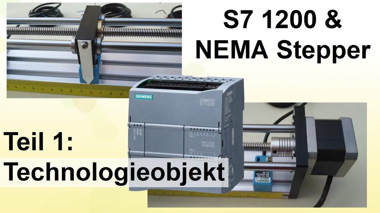 1: S7 1200 & NEMA Stepper, Technologieobjekt erstellen und in Betrieb nehmen im TIA Portal