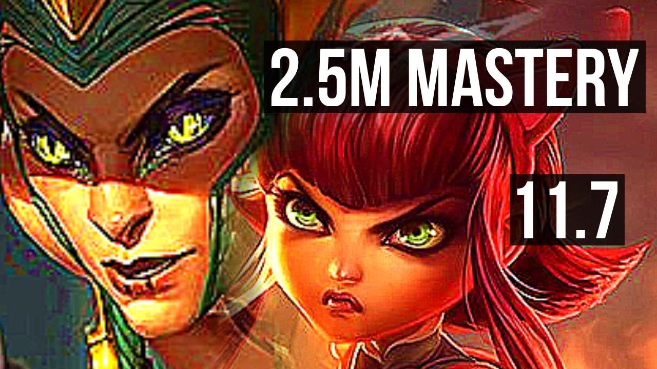 CASSIOPEIA vs ANNIE (MID) | 2.5M mastery, 9/1/0, 500+ games, Dominating | TR Master | v11.7