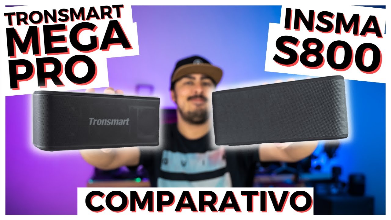 INSMA S800 vs TRONSMART MEGA PRO - Qual é a melhor caixa de som? Melhor comparativo do canal!