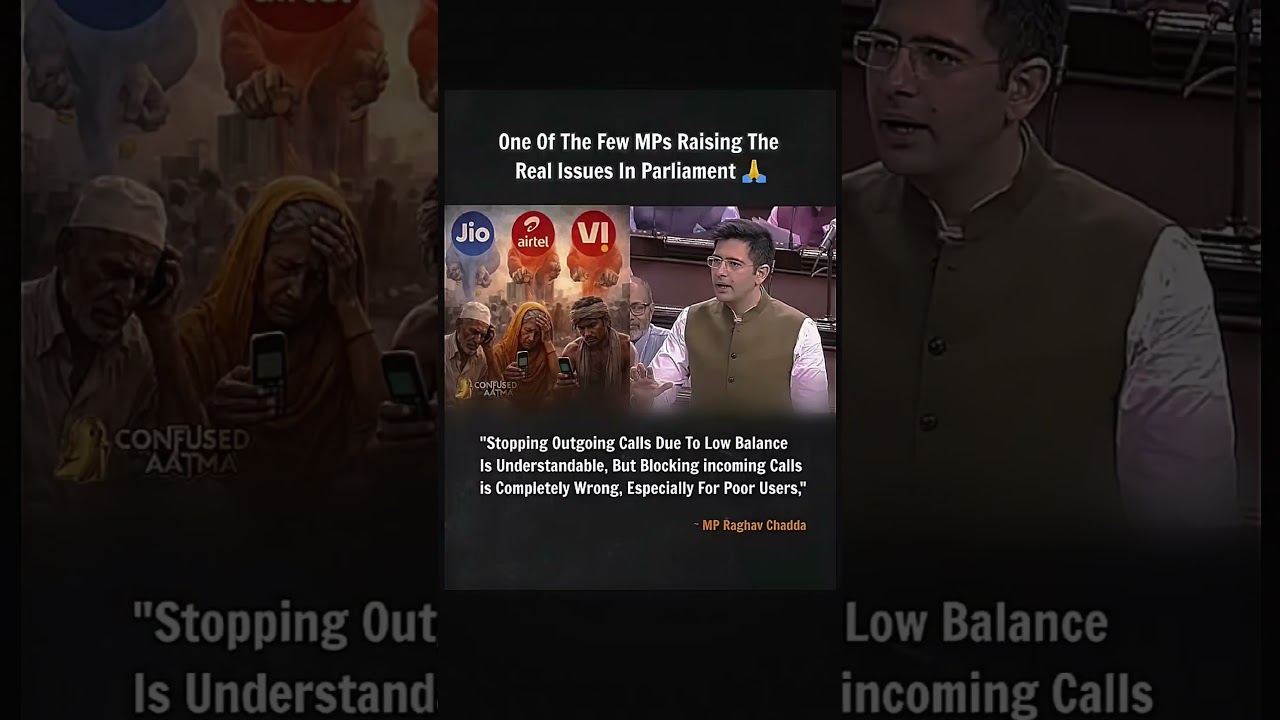Raghav Chadha Exposes Telecom Companies in Parliament | Why Are Incoming Calls Being Blocked?
