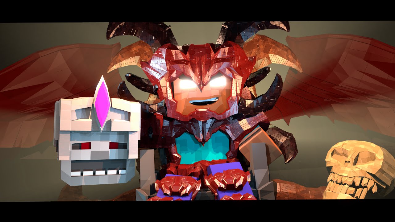 Supernatural Mobs: Skeleton King vs Herobrine! (Minecraft Animation)