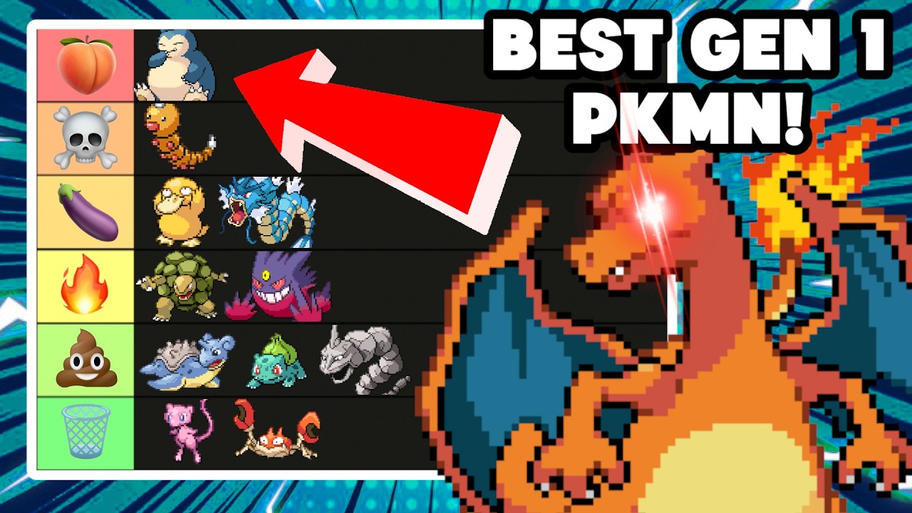 The DEFINITIVE Gen 1 Pokemon Tierlist!