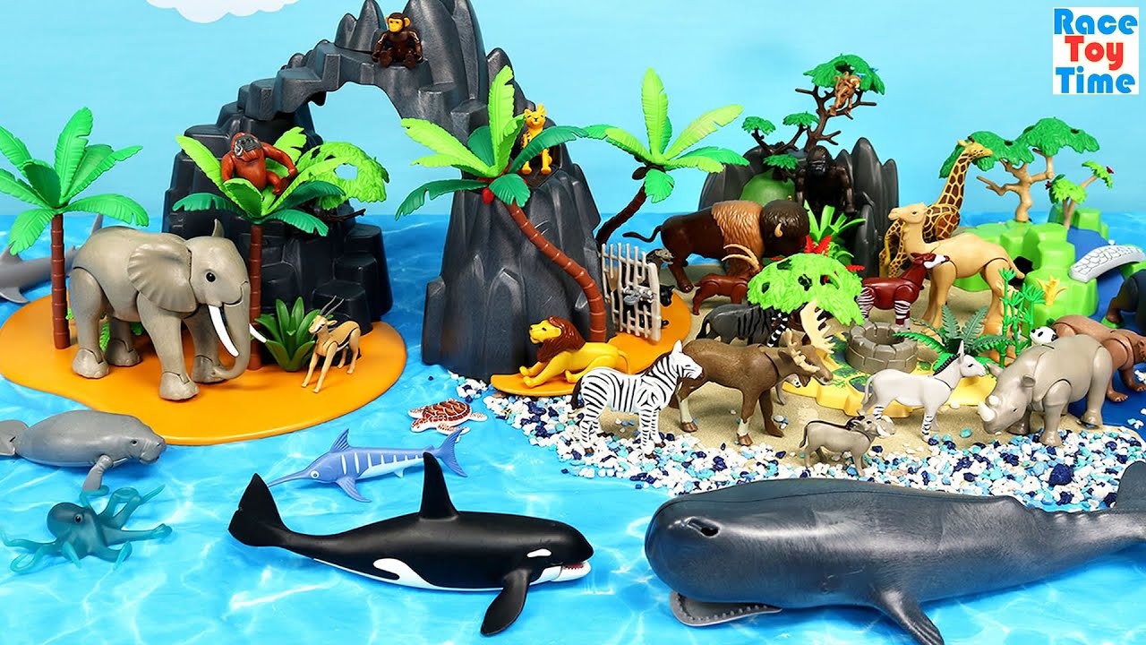 Fun Playmobil Island, River and Desert Scenery Sets
