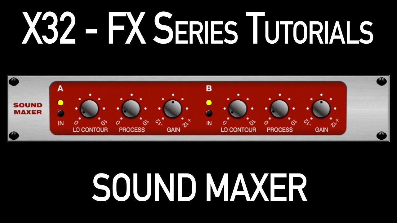 Учебное пособие по серии Behringer FX — Sound Maxer