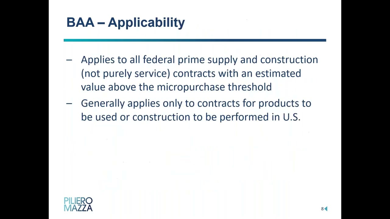 The Buy American Act and Trade Agreements Act: What Government Contractors Need to Know