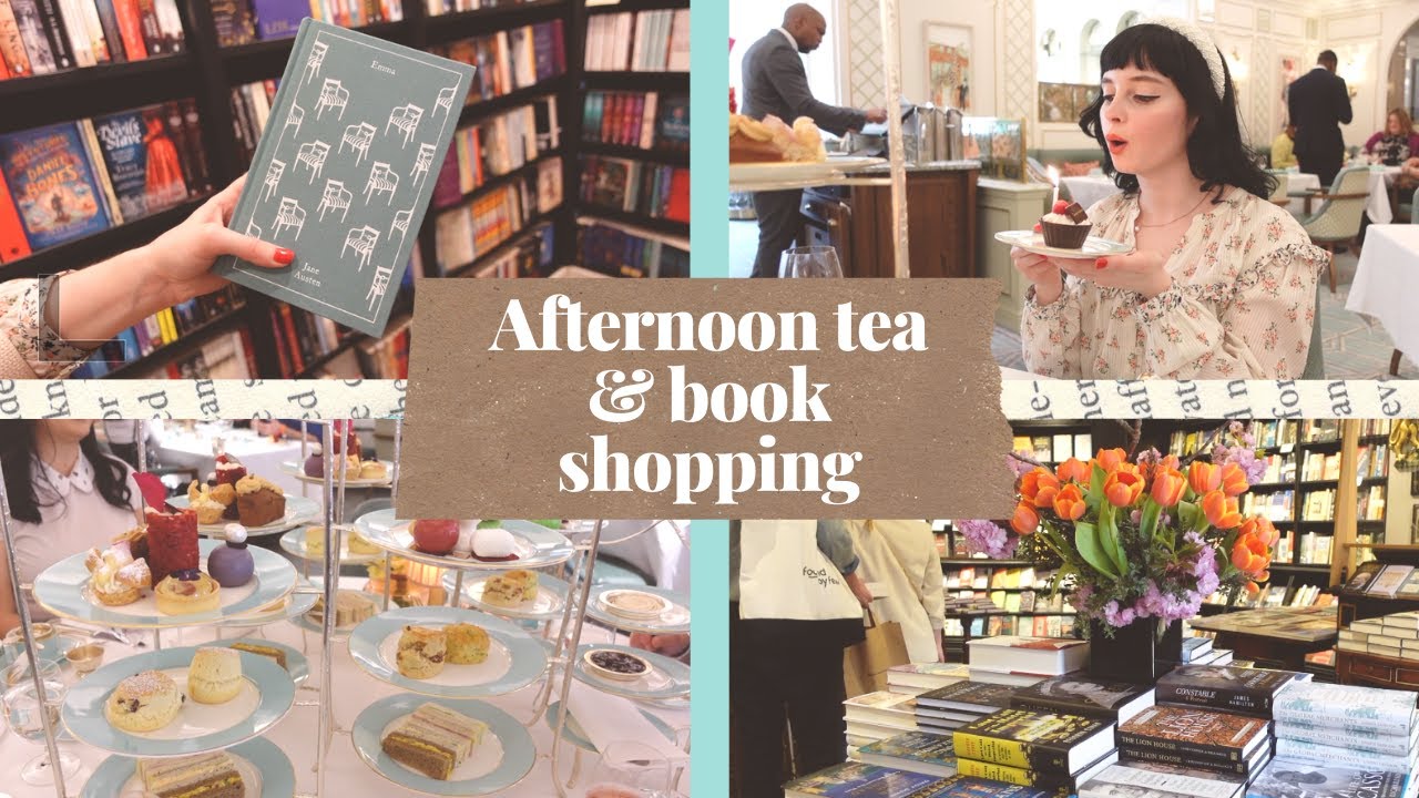 COSY READING VLOG! My bookish bacholerette 📖👰‍♀️ Afternoon tea and book shopping in London!