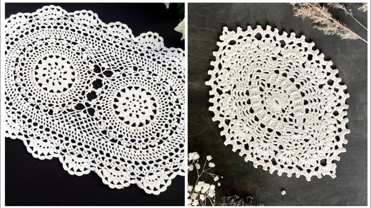 NEW and BEAUTIFUL Crochet Table Runner and Placemat Pattern Free crochet ideas 