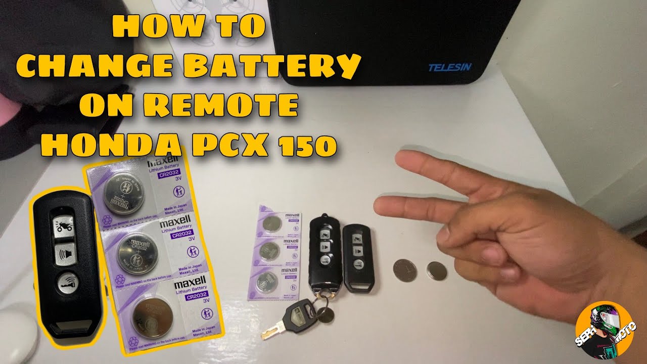 HONDA PCX 150 remote battery change | SEPH MOTO
