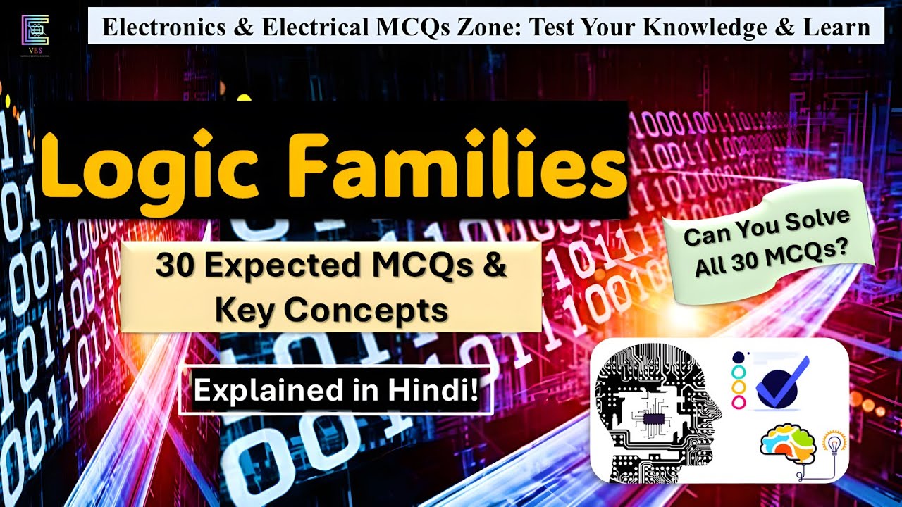 Logic Families | 30 Expected MCQs & Key Concepts | Explained in Hindi – Test Your Knowledge & Learn!
