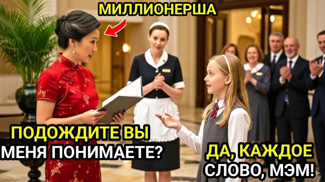 Никто не понимал по-китайски, и МИЛЛИОНЕРША была в ярости — пока не заговорила дочь служанки.