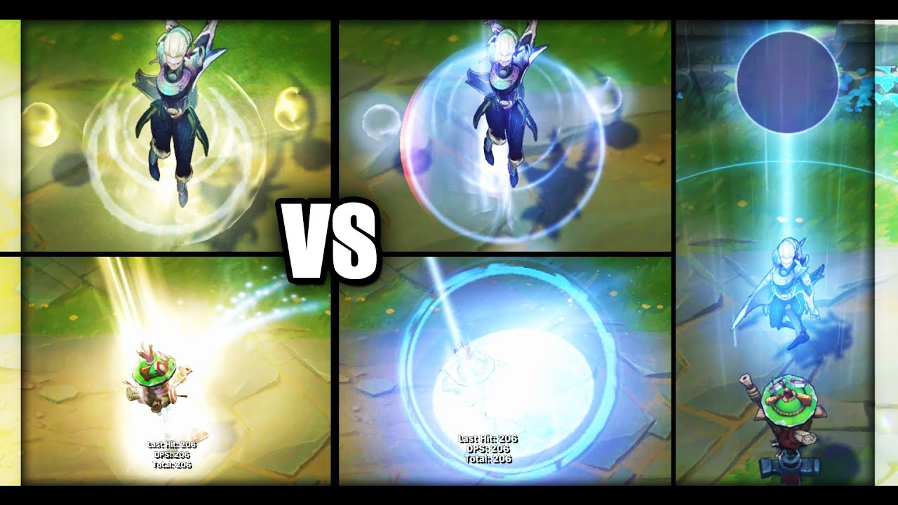 Diana Rework VFX Update NEW vs OLD All Skins Comparison (League of Legends)