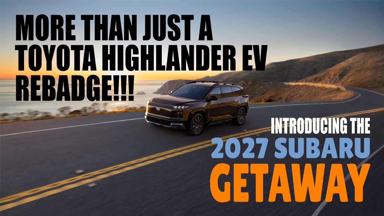 Самый мощный Subaru за всю историю? Subaru Getaway EV 2027 против Toyota Highlander EV: реальные ...