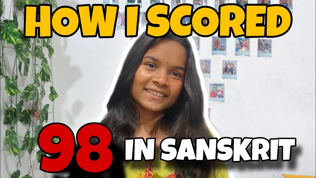 How i scored 98 in Sanskrit!!! | CLASS 10TH | BOARD EXAMS TIPS 