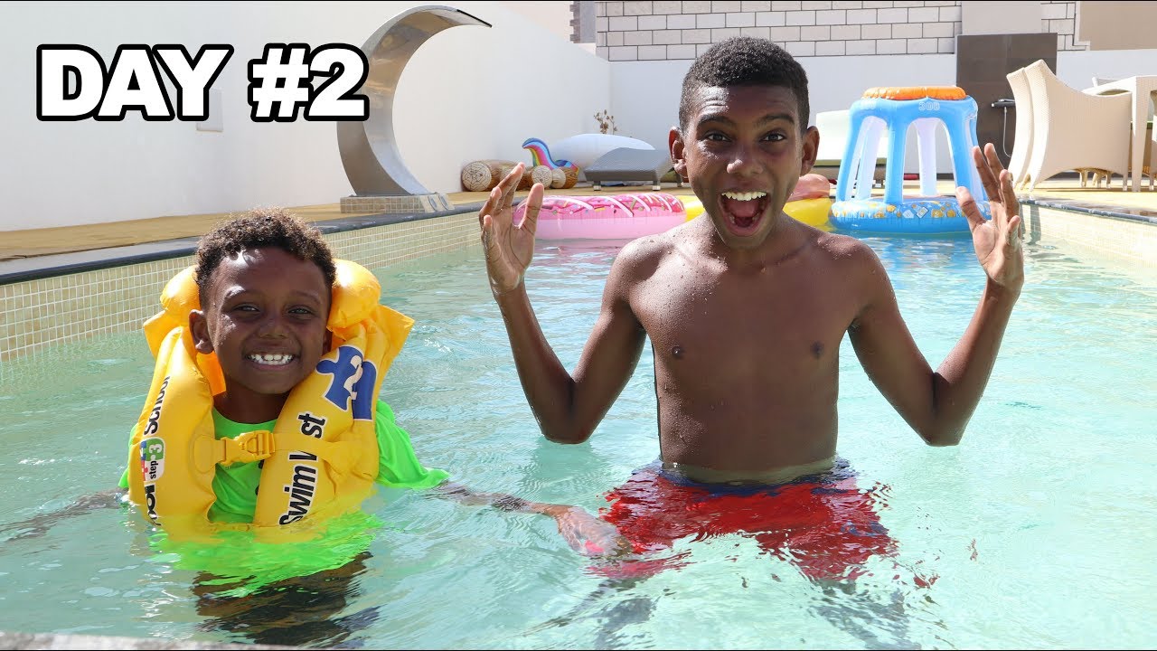 Last To Leave Pool Wins $10,000 - Challenge