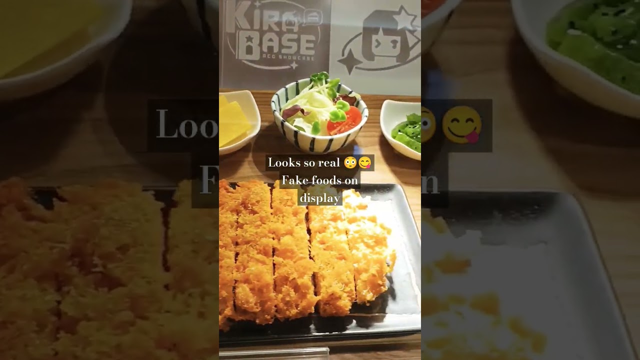 Looks so real😳😋 Fake foods on display. #taiwanvlogs #taiwanfood