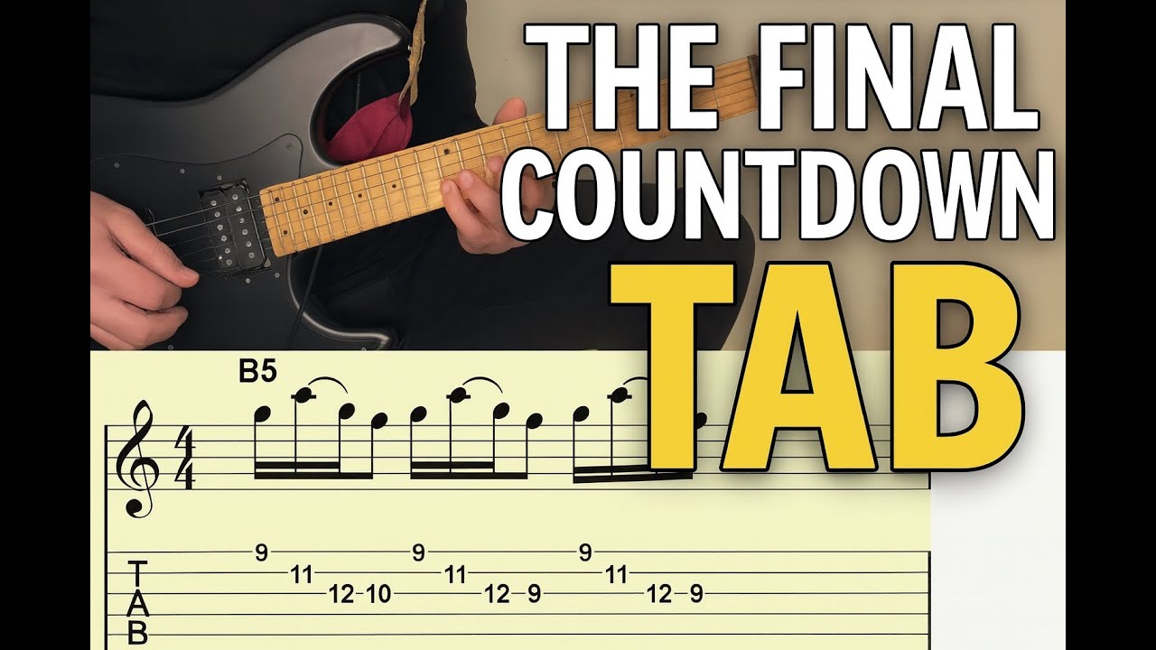 (how to play) The Final Countdown solo GUITAR TAB
